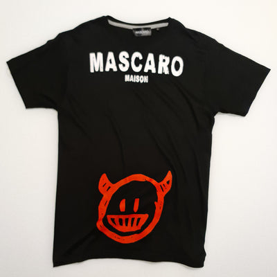 T-shirt MASCARO devil smile nera - MASCARO