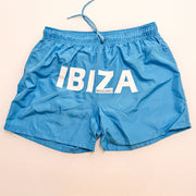 Costume MASCARO Ibiza boxer medio stamp nero | turchese