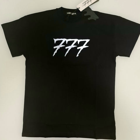 Tony Effe T-shirt TRIPLOSETTE 777 stampa rinfrangente nero