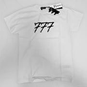 Tony Effe T-shirt TRIPLOSETTE 777 stampa bianco