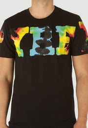 T-shirt PYREX stampa rainbow/nero