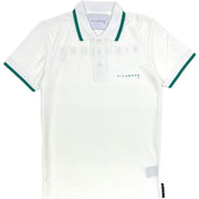 Maglia Polo JOHN RICHMOND stampa bianco/verde