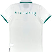 Maglia Polo JOHN RICHMOND stampa bianco/verde