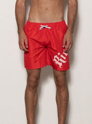 Costume JOHN RICHMOND swimboxer stampa laterale rosso/bianco