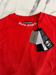 T-shirt PALM ANGELS oversize con logo rossa