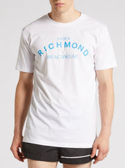 T-shirt JOHN RICHMOND beachwear bianco