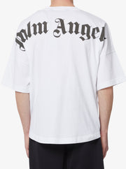 T-shirt PALM ANGELS oversize con logo bianca