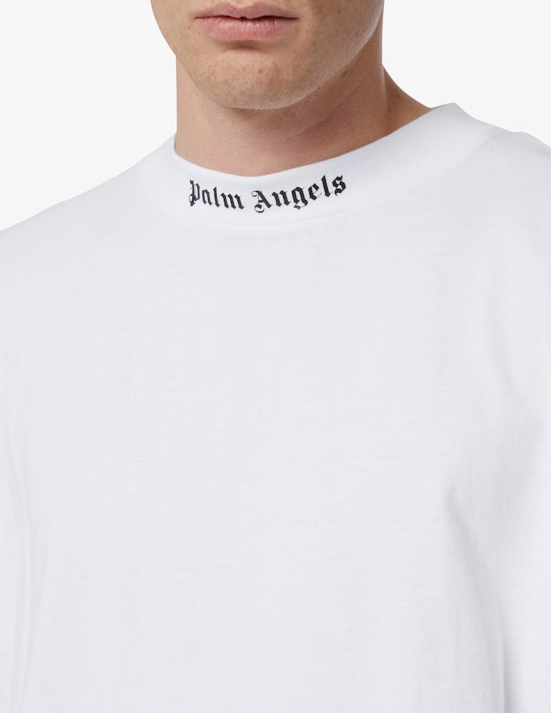 T-shirt PALM ANGELS oversize con logo bianca – MASCARO