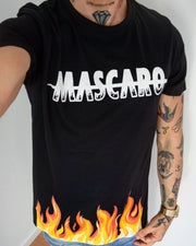 Tshirt MASCARO flame nera - MASCARO