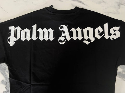 T-shirt PALM ANGELS oversize con logo nera