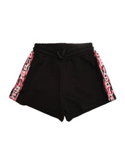 Shorts donna PYREX banda zebrata nero/fucsia