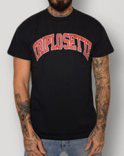 Tony Effe T-shirt TRIPLOSETTE 777 stampa nero