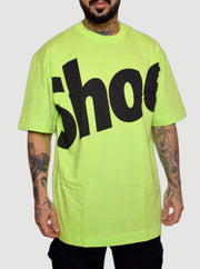 T-shirt SHOE ted oversize taglia unica lime