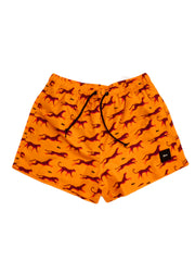 Costume SHOE swim boxer Dukef fantasia leopardo arancione