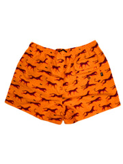 Costume SHOE swim boxer Dukef fantasia leopardo arancione