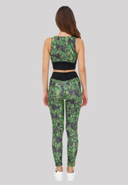 Completo donna 4GIVENESS canotta + leggins in lycra Crocodile