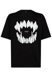 T-shirt PHOBIA stampa bocca nero