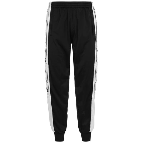 Completo tuta KAPPA 222 Banda 10 giacca + pantalone nero bianco