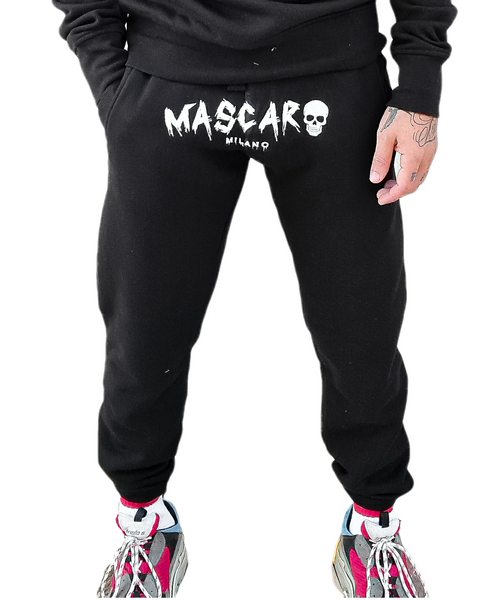 Pantalone MASCARO tuta stampa Skull nero - MASCARO