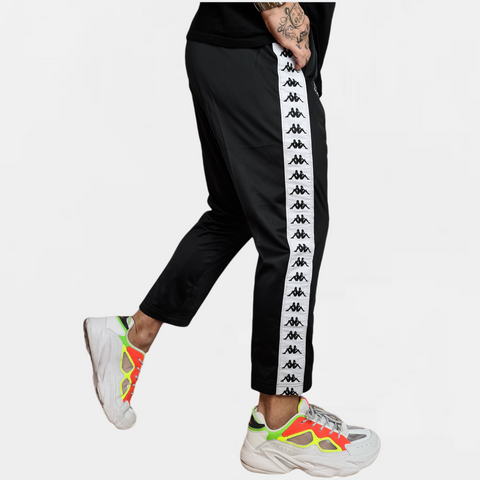 Pantalone tuta KAPPA 222 banda nero bianco
