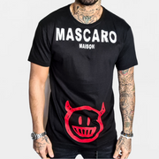 T-shirt MASCARO devil smile nera - MASCARO