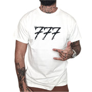 Tony Effe T-shirt TRIPLOSETTE 777 stampa bianco