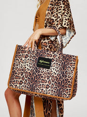 Borsa 4GIVENESS donna Saint Tropez Braid Leopard