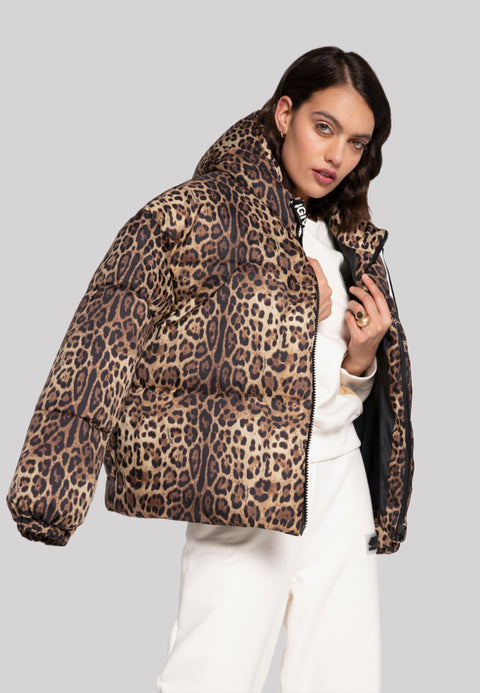 Giubbino donna 4GIVENESS bomber Leopard