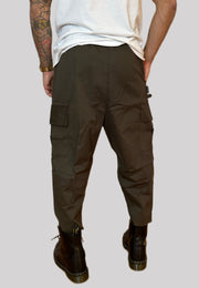 Pantalone NJB NEW JOB BRAND con cargo verde militare