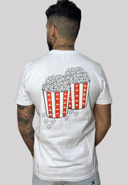 T-shirt KAPPA Authentic stampa pop corn bianca