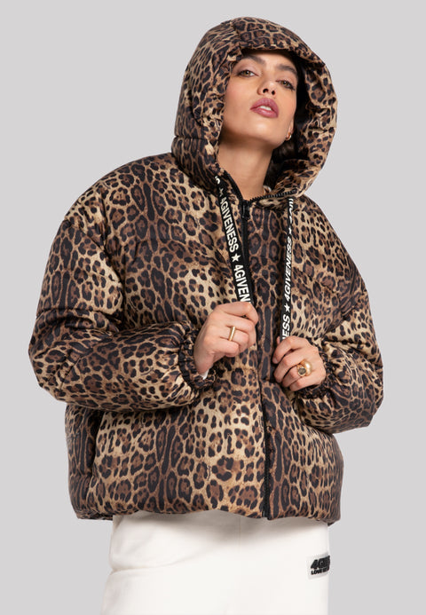 Giubbino donna 4GIVENESS bomber Leopard